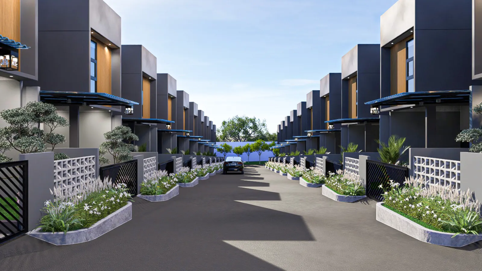 Jalan cluster yang asri
